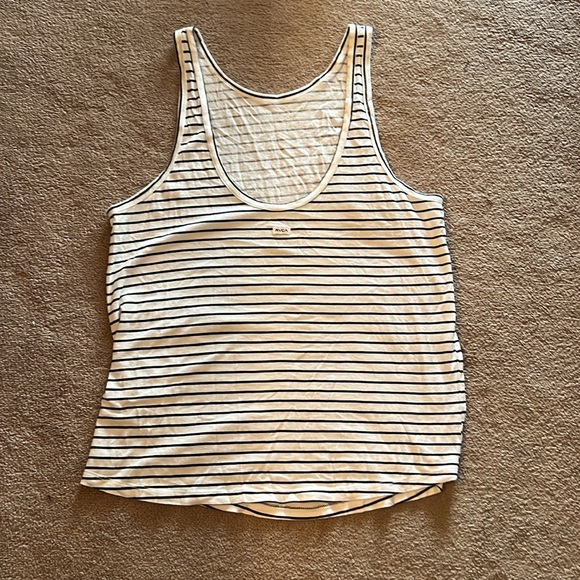 RVCA Low Back Striped High Neck Tank - Picture 2 of 4